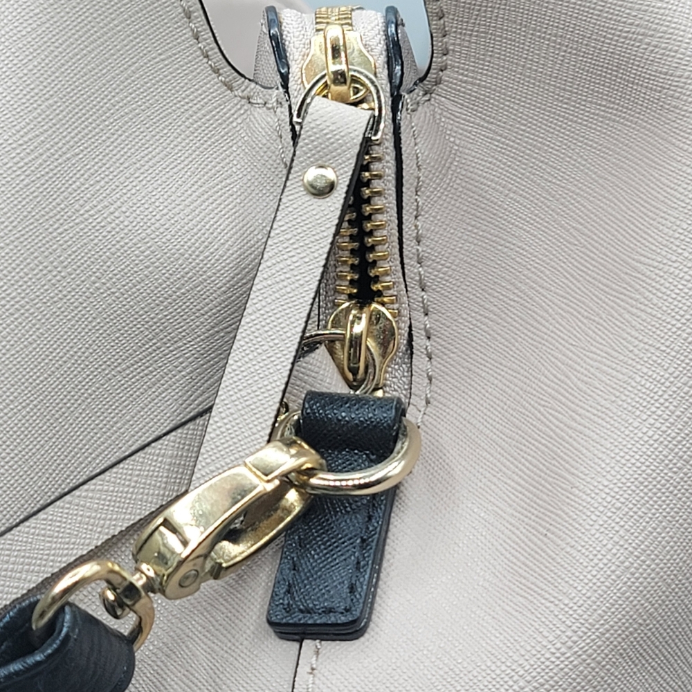Kate Spade Laurel Way Evangelie, Two-tone Satchel Saffiano Leather - Picture 14 of 16